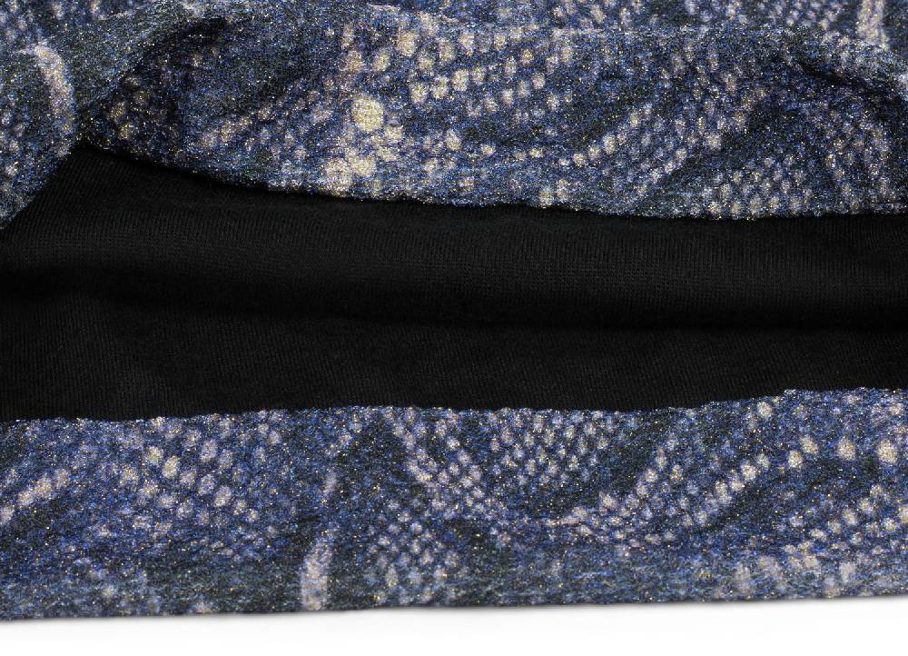 Stylebreaker Beanie Mütze Glitzer Schlangen Muster Bestseller