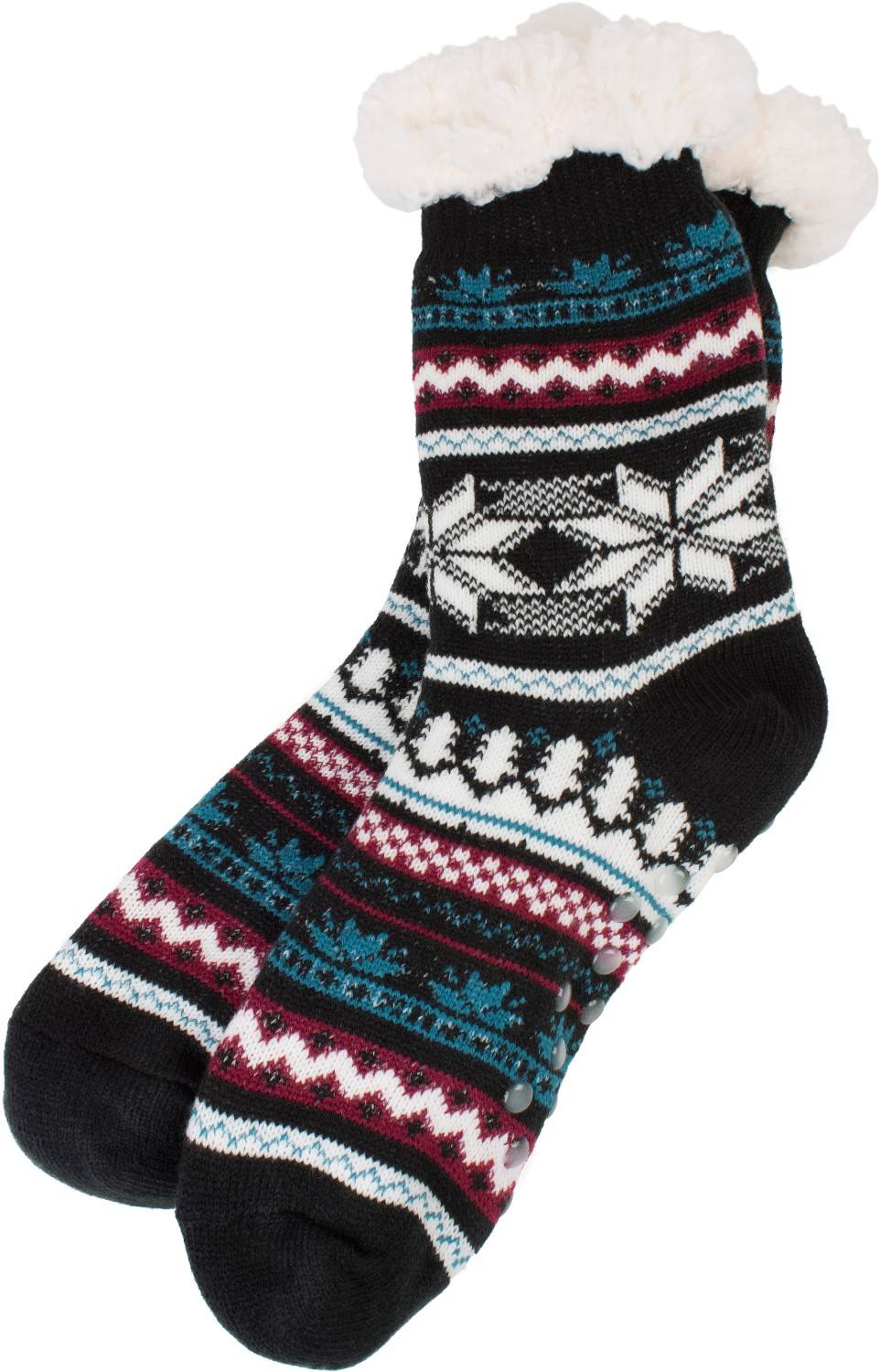 Stylebreaker ABS Kuschelsocken mit Norweger Muster Mix Riesige Ersparnisse
