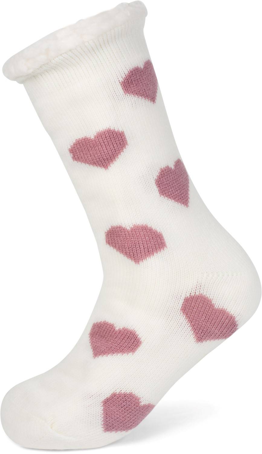 Stylebreaker ABS Kuschelsocken mit Herzchen Muster VIP-Rabatte
