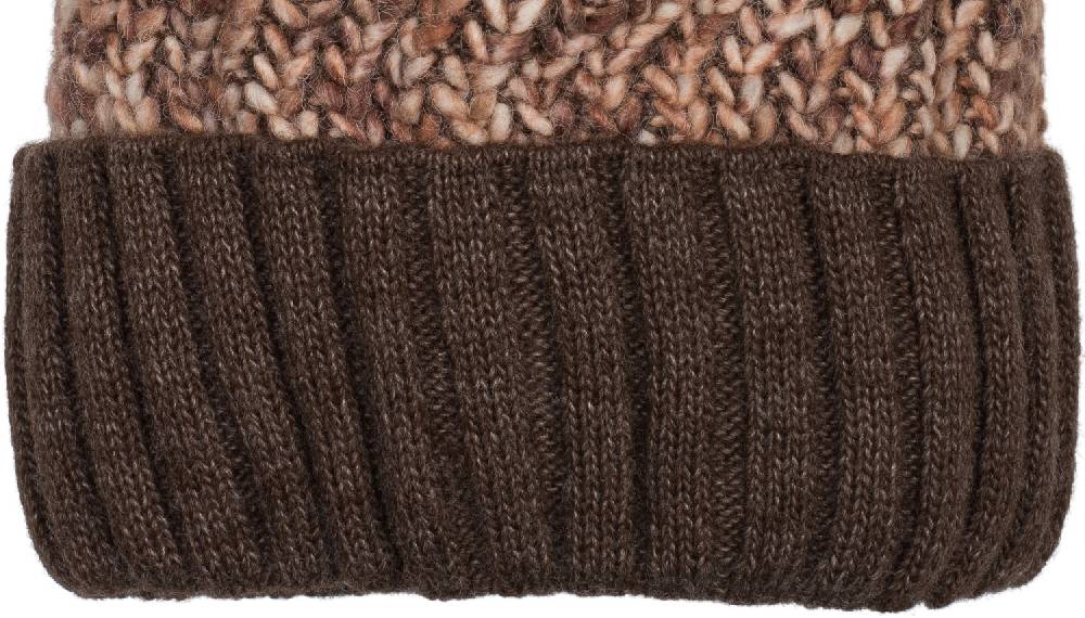 Stylebreaker Bunte Strick Bommelmütze mit Thermo-Fleece Wochenangebot
