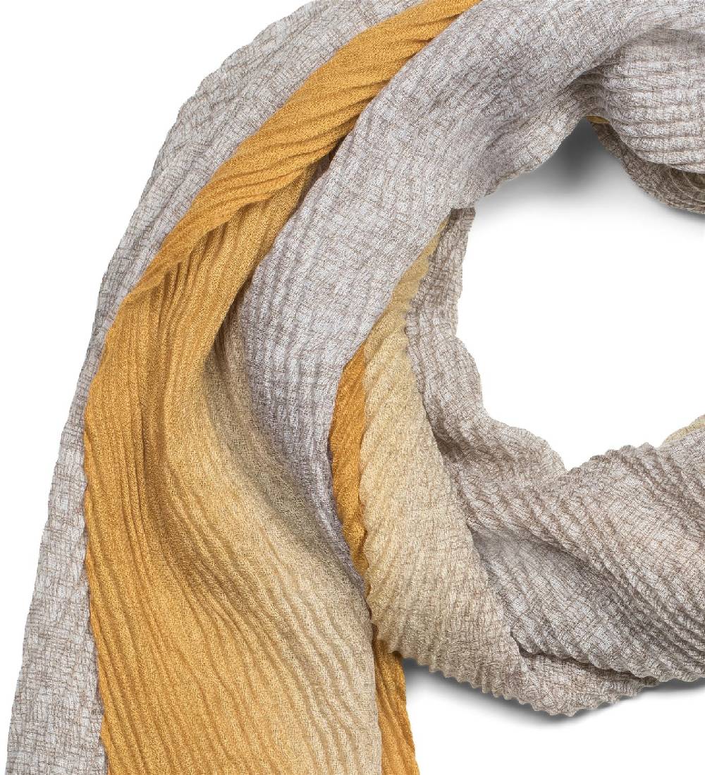 Stylebreaker Plissierter Schal mit Farbverlauf Gitter Muster Bis zu 60% Rabatt