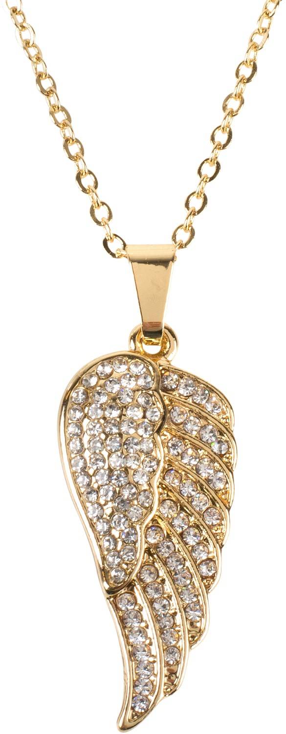 Stylebreaker Schmuck Set Halskette mit Flügel und Ohrringe Vierteljährliche Förderung
