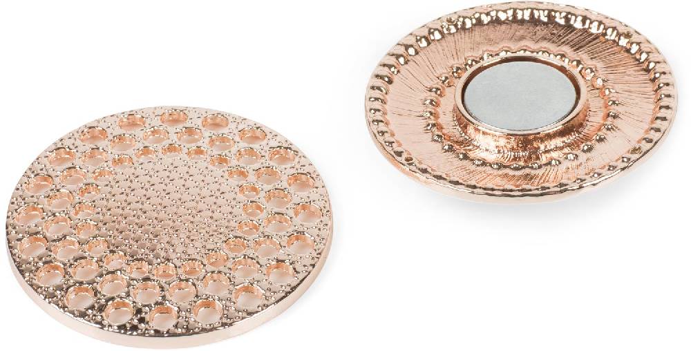 Stylebreaker Runde Magnet Brosche mit großer Perle und Strass Begrenzt auf 3 Tage