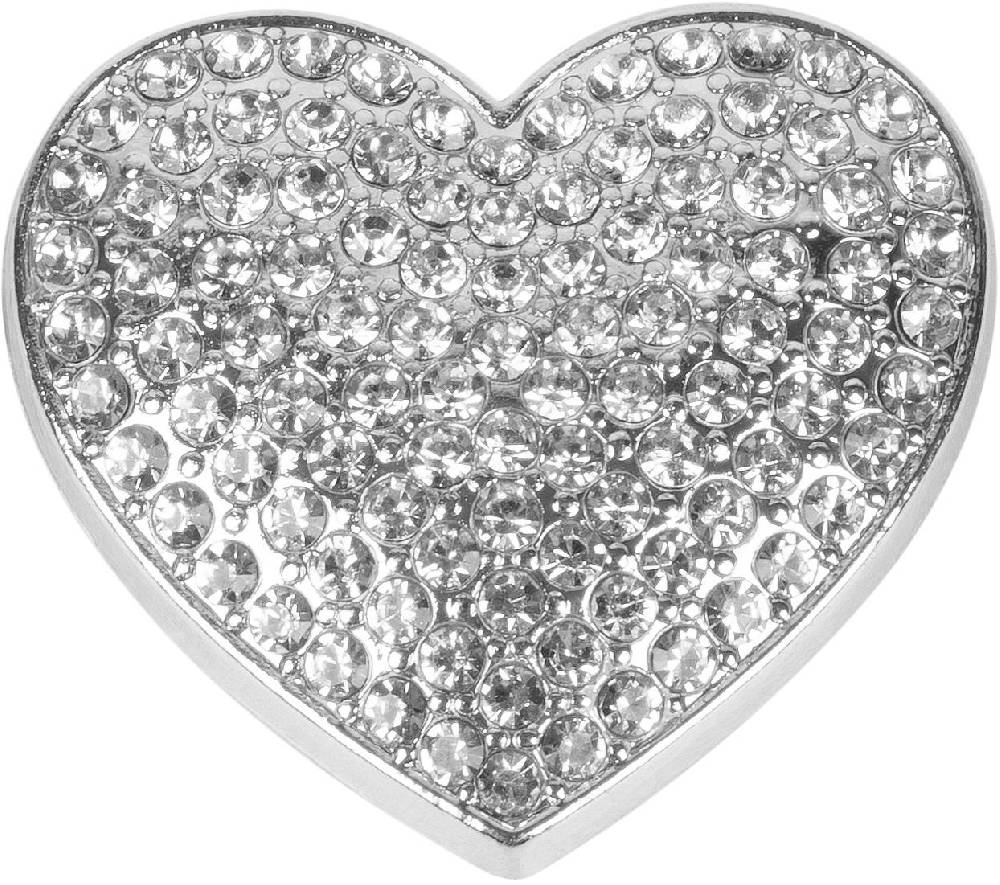 Stylebreaker Herz Magnet Brosche mit Strass Speichern exportieren
