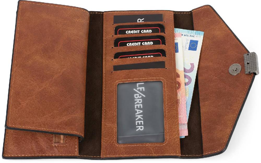 Stylebreaker Geldbörse mit V-Umschlag und Metallschnalle zollfrei