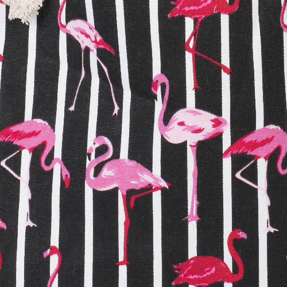 Stylebreaker Strandtasche mit Streifen und Flamingos 2025
