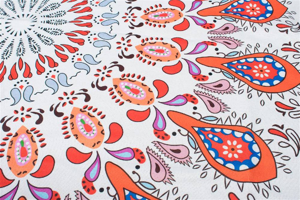 Stylebreaker Rechteckiges Strandtuch mit Paisley Ornament Muster Outlet