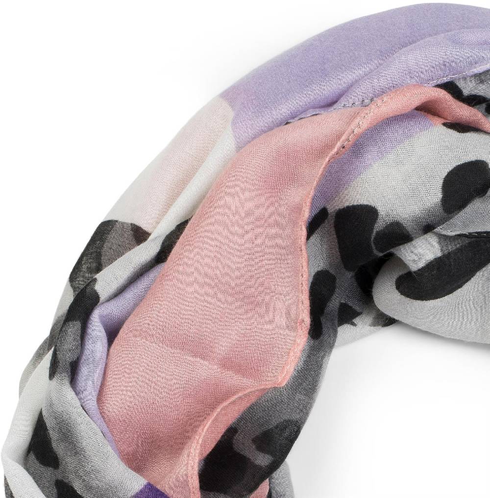 Stylebreaker Colour Blocking Loop Schal mit Leoparden Muster Hotsell