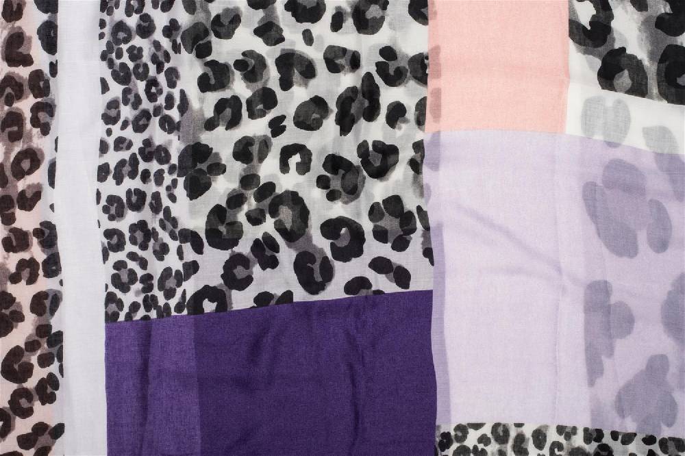 Stylebreaker Colour Blocking Loop Schal mit Leoparden Muster Hotsell