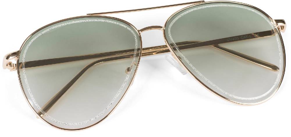 Stylebreaker Piloten Sonnenbrille mit Glitzer Highlights Schlussverkauf