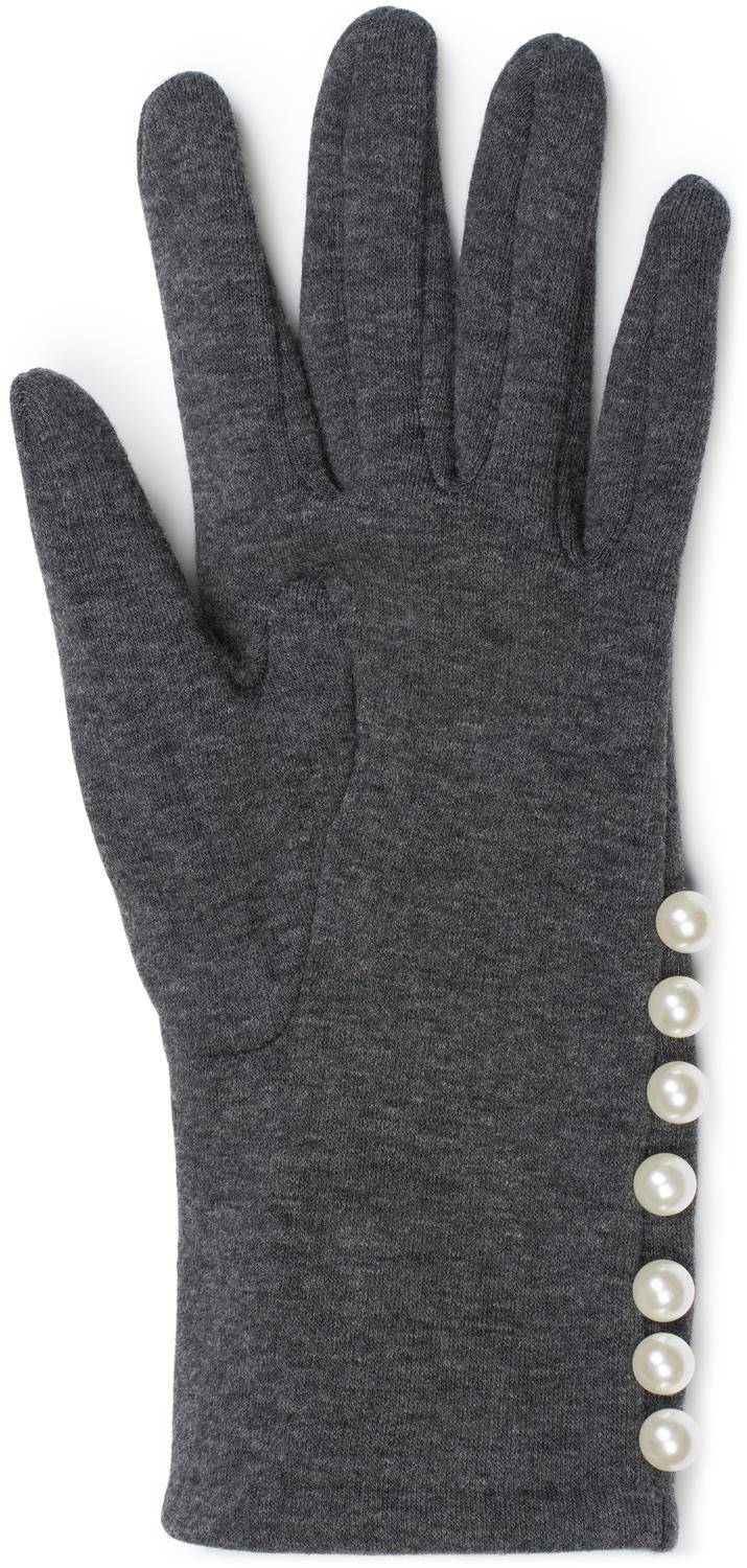 Stylebreaker Stoff Handschuhe mit Perlen Tägliche Deals