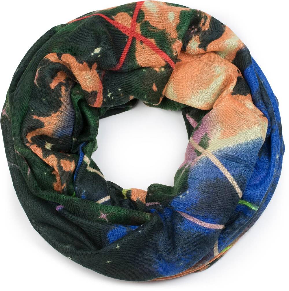 Stylebreaker Loop Schal mit Sternennebel Weltall Motiv Print Tiefpreis