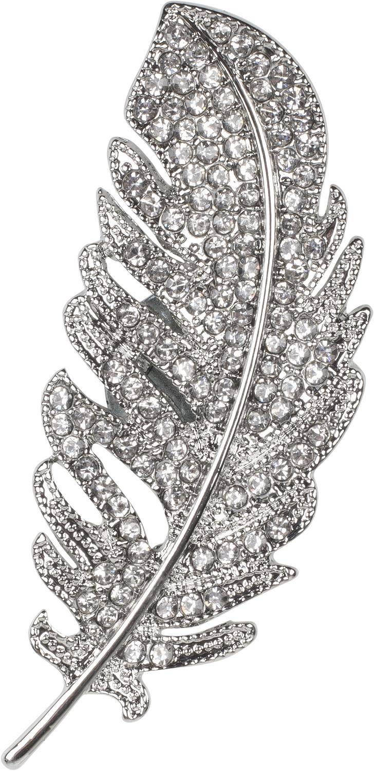 Stylebreaker Magnet Brosche Feder mit Strass Bis zu 65% Rabatt