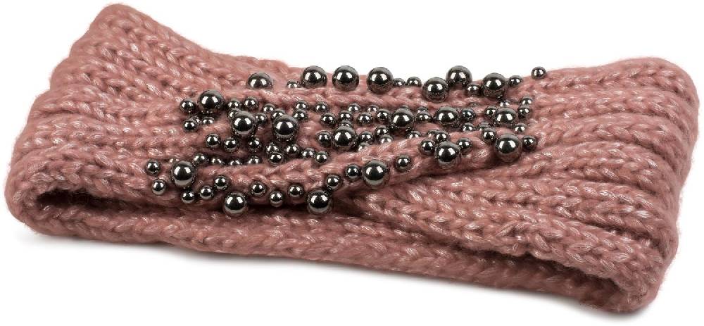 Stylebreaker Strick Stirnband mit Twist Knoten und silbernen Perlen Discount Store für neue Produkte