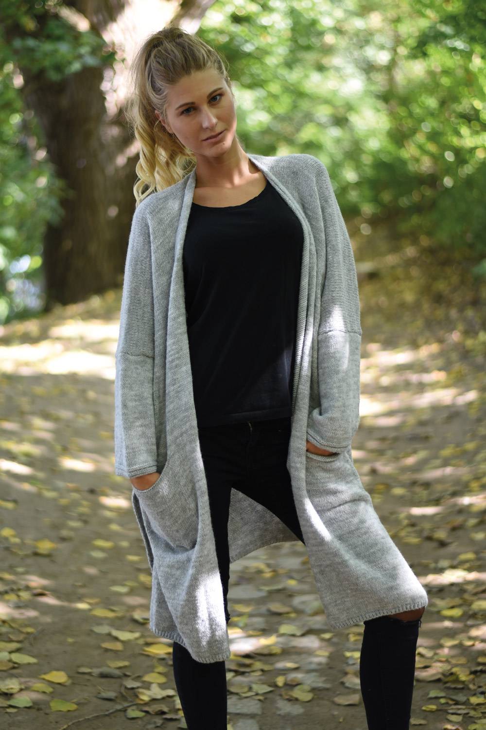 Stylebreaker Oversize Strick Long Cardigan Verkauf