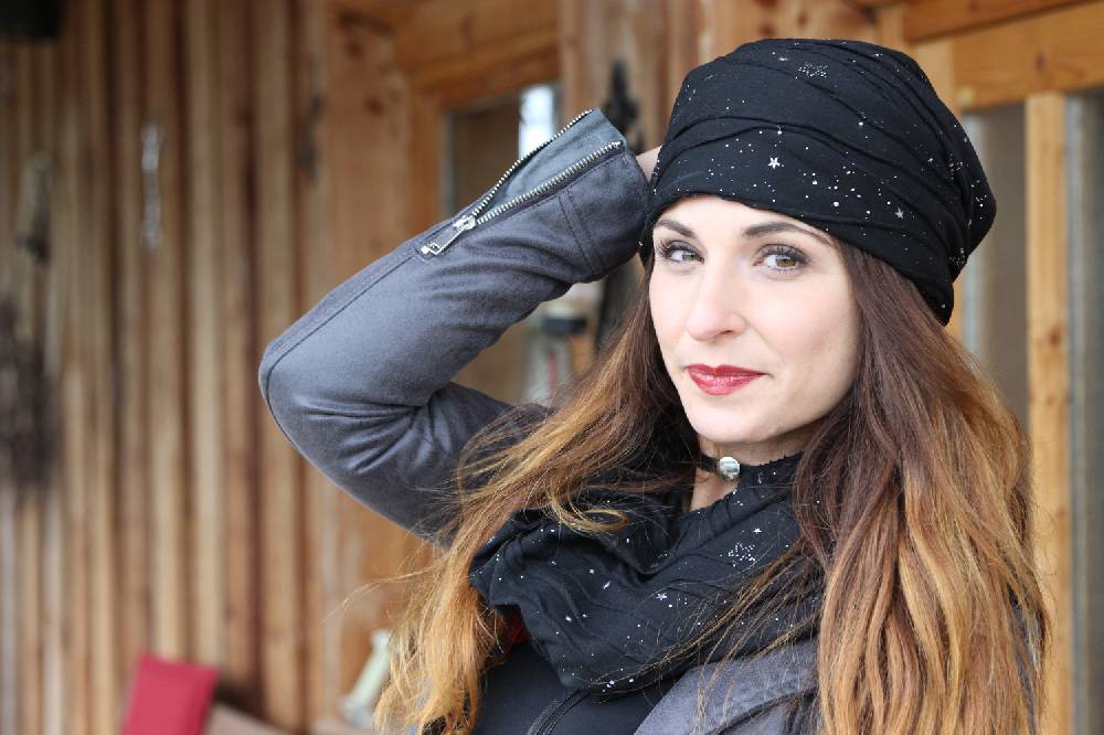 Stylebreaker Loop mit Metall Splashes Pailletten und Sternen Hotsell