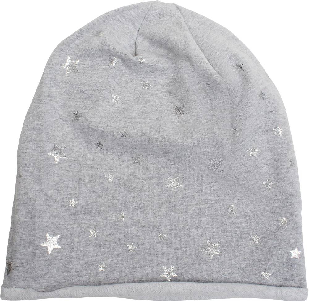 Stylebreaker Beanie Mütze mit Metallic Sterne im Angebot
