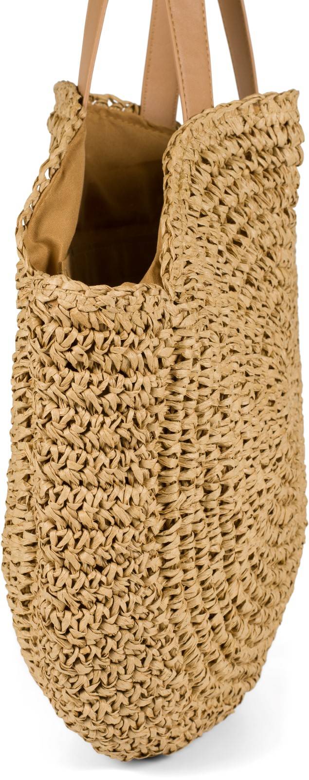 Stylebreaker Runde Flecht Schultertasche - Basttasche Meist gekauft