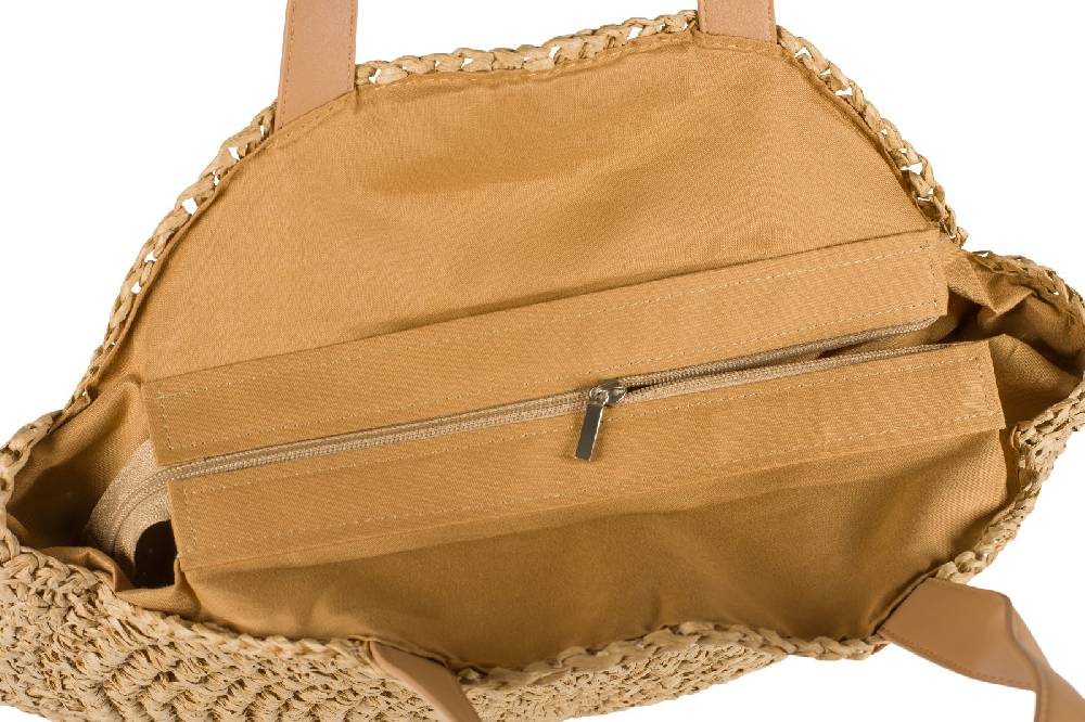 Stylebreaker Runde Flecht Schultertasche - Basttasche Meist gekauft