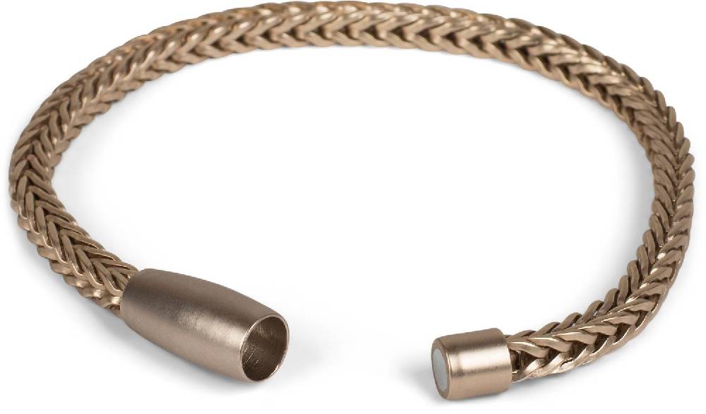 Stylebreaker Schmales Armband Zopfkette mit Magnetverschluss Limitierter Zeitrabatt