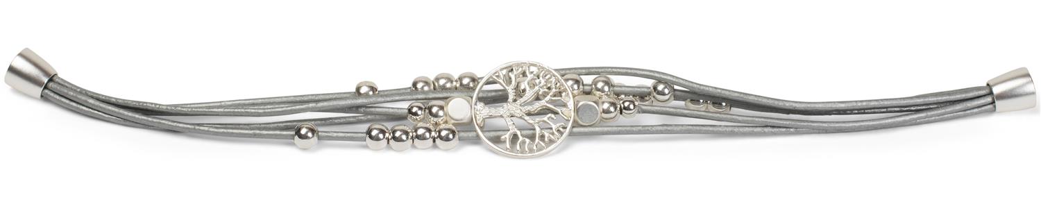 Stylebreaker Armband mit Lebensbaum, Perlen und Bändern Rabatt