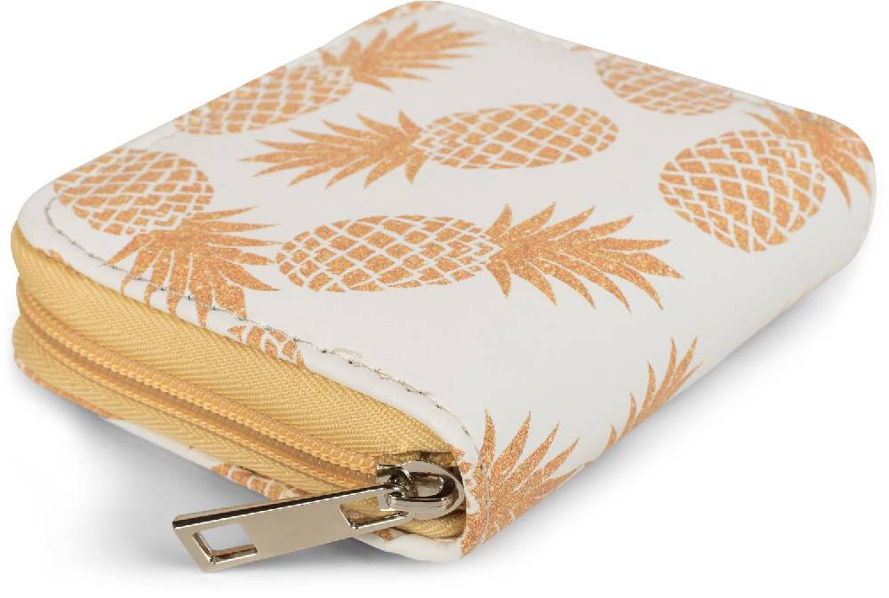 Stylebreaker Mini Geldbörse mit Ananas Muster Online Shopping