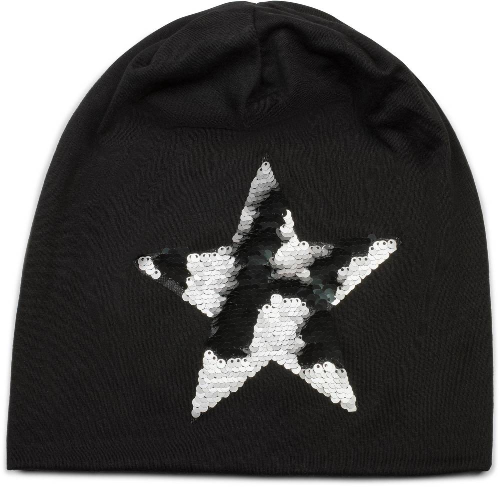 Stylebreaker Beanie mit Wendepailletten Stern Vatertagsangebot