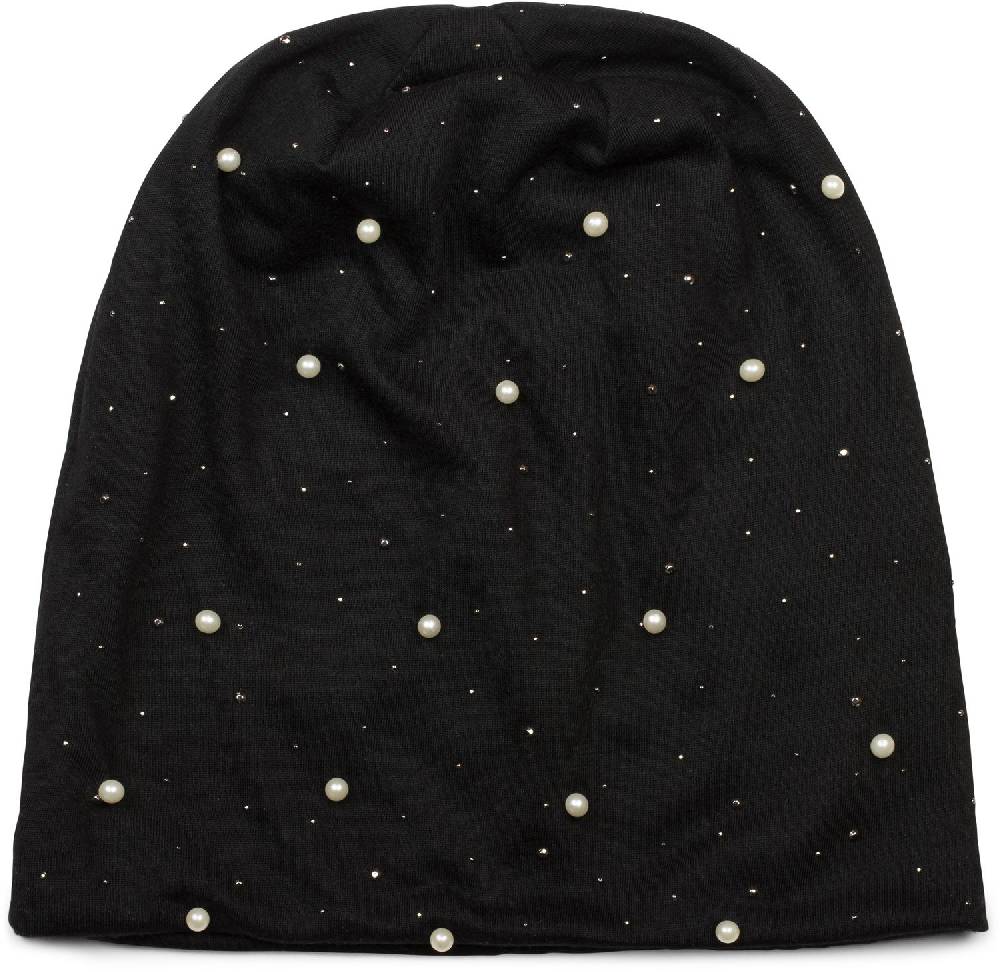 Stylebreaker Beanie mit Perlen und Strass Nieten Valentinstagsangebot