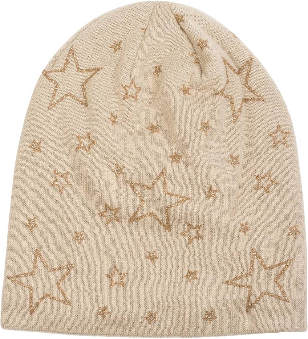 Stylebreaker Feinstrick Beanie mit Glitzer Stern Print Bestseller