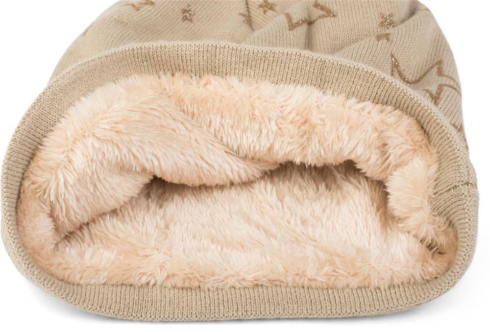 Stylebreaker Feinstrick Beanie mit Glitzer Stern Print Bestseller