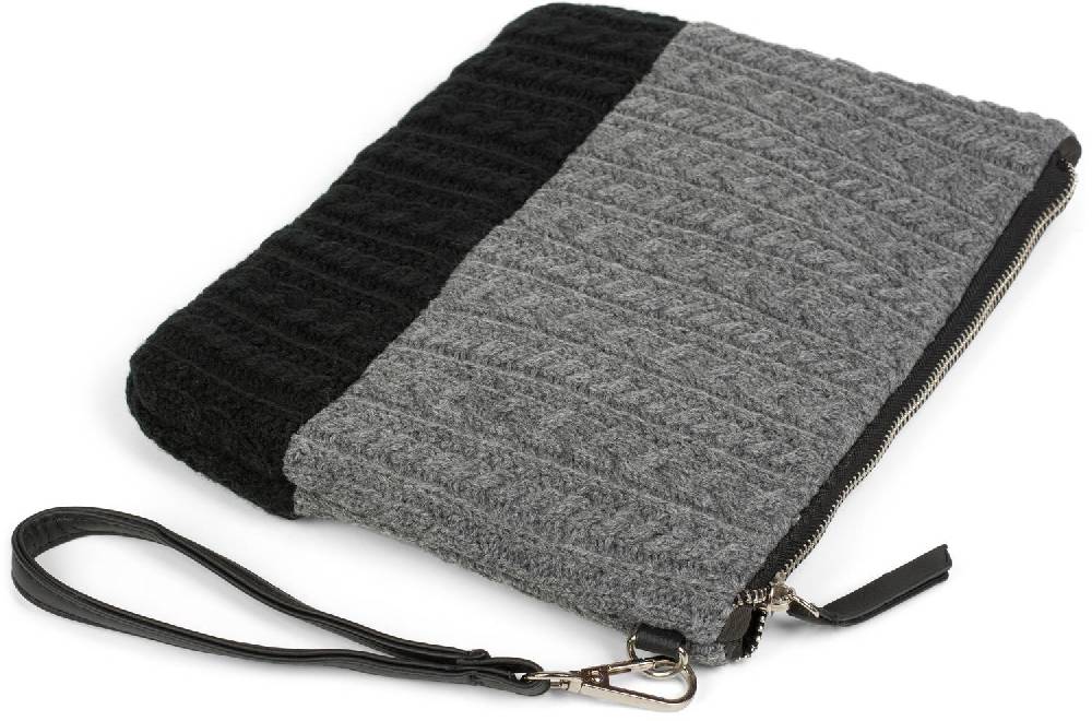 Stylebreaker Strick Clutch mit Zopfmuster JETZT KAUFEN