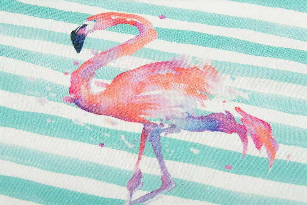 Stylebreaker Einkaufstasche mit Streifen und Flamingo Neueste Stile