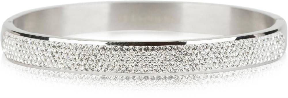 Stylebreaker Edelstahl Armreif mit Strass 50% Rabatt mit kostenlosem Versand