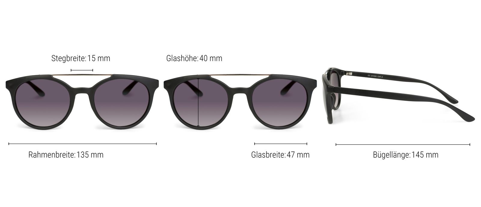 Stylebreaker Sonnenbrille mit runden Gläsern Online