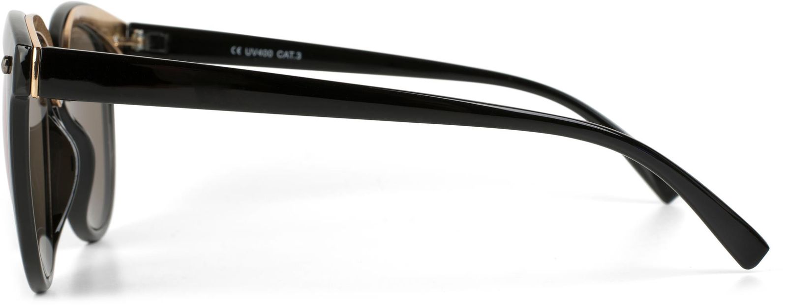 Stylebreaker Cat Eye Sonnenbrille Material-Mix-Rahmen Auslauf