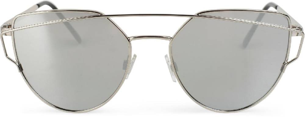 Stylebreaker Cat Eye Sonnenbrille mit Federscharnier und doppeltem Rahmen Verkauf