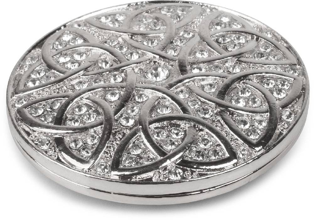 Stylebreaker Magnet Brosche mit Ornament und Strass Blitzverkäufe