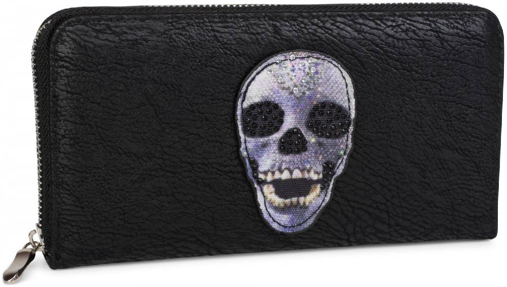 Stylebreaker Geldbörse mit Strass Totenkopf Tägliche Deals