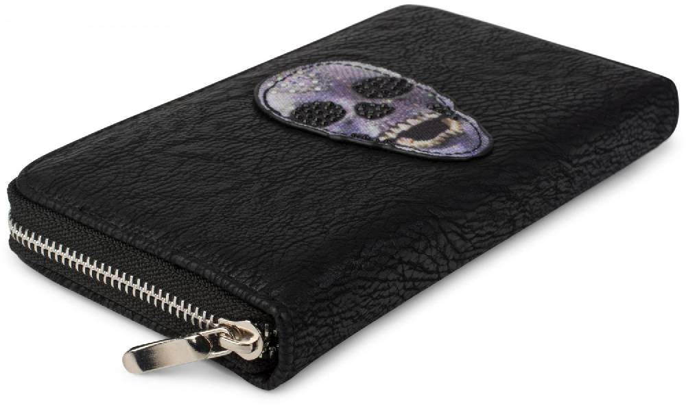 Stylebreaker Geldbörse mit Strass Totenkopf Tägliche Deals