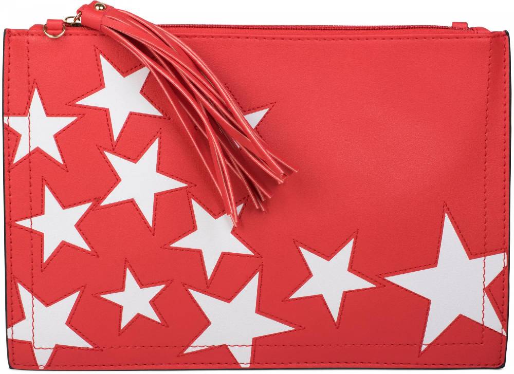 Stylebreaker Clutch mit Sterne Muster Nur für heute