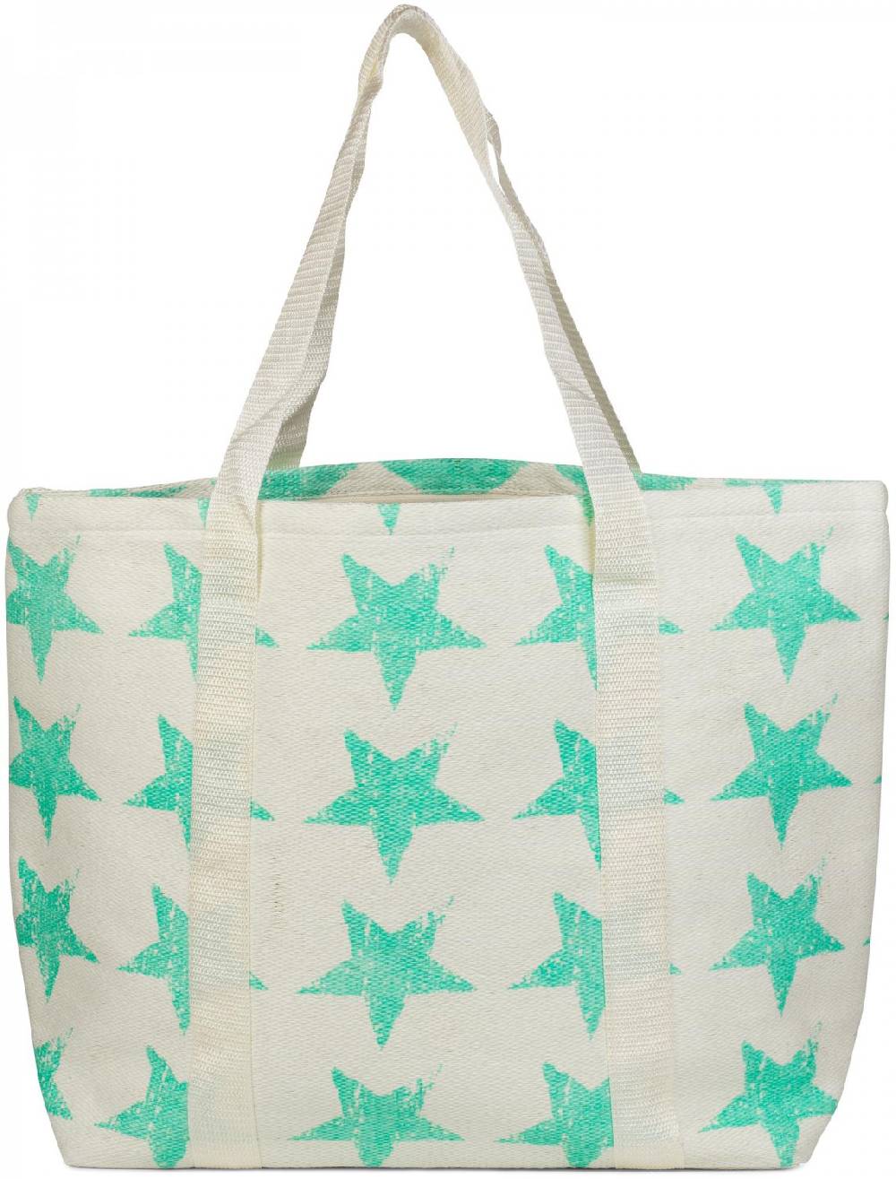 Stylebreaker Strandtasche mit Vintage Stern Muster Sonderangebot der Fabrik