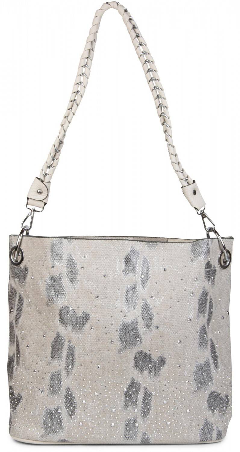 Stylebreaker Handtaschen Set mit Strass Applikation in Schlangenleder Optik Online