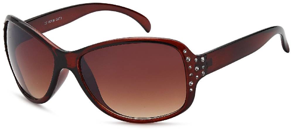 Stylebreaker Sonnenbrille Schmetterlingsform mit Strass Auslauf