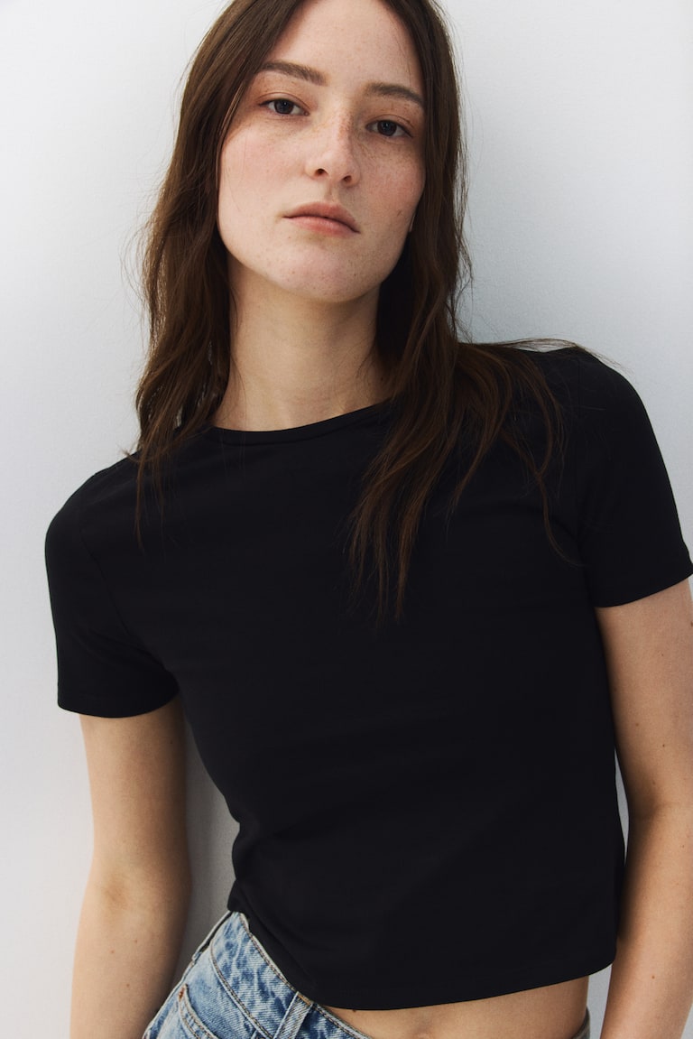 H&M Kurzes T-Shirt Zeitbegrenzte Promotion