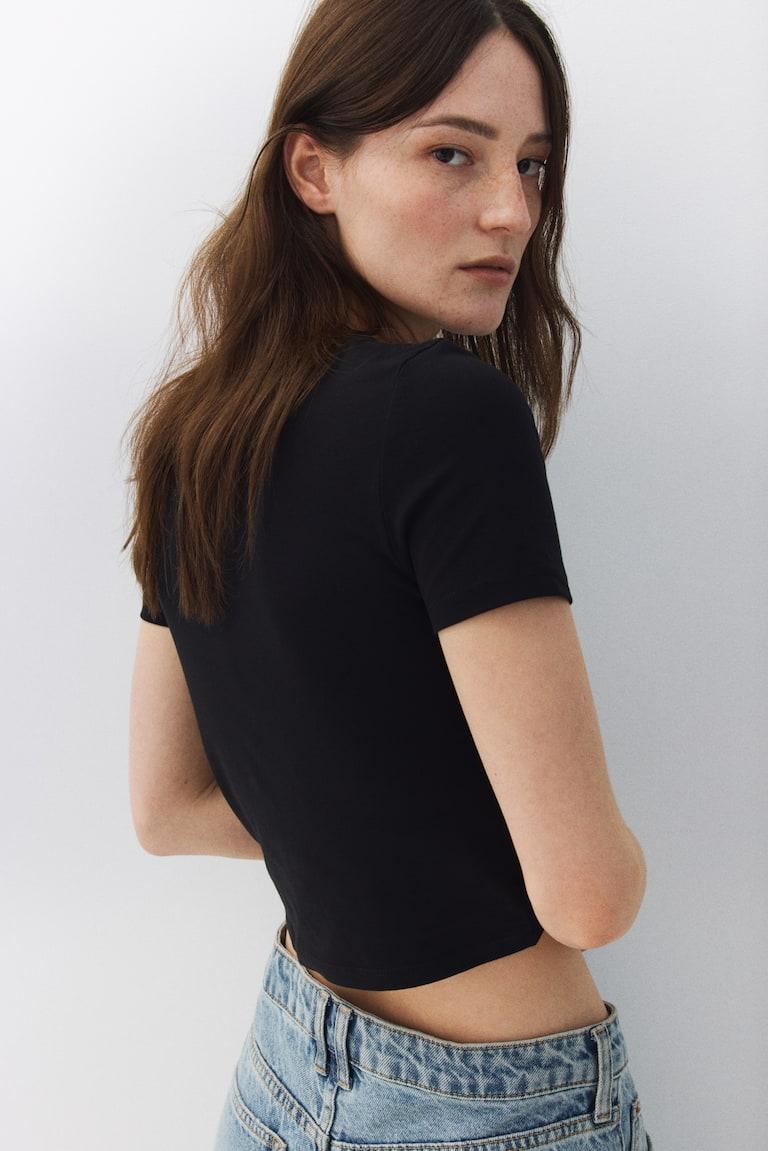 H&M Kurzes T-Shirt Zeitbegrenzte Promotion