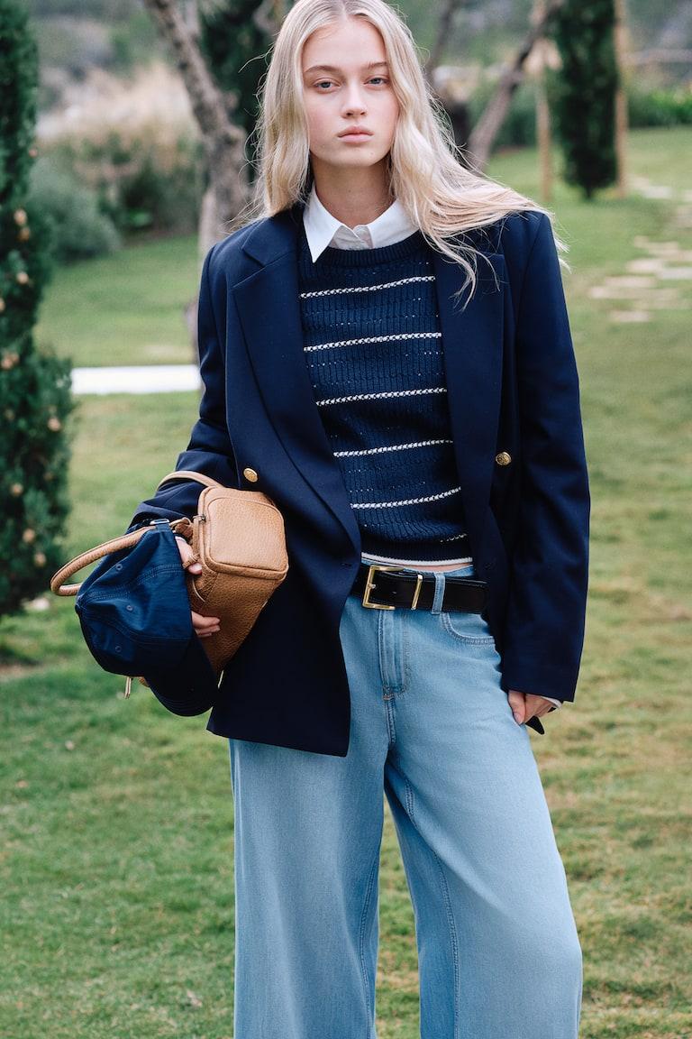 H&M Baggy Wide Low Jeans Neueste Mode