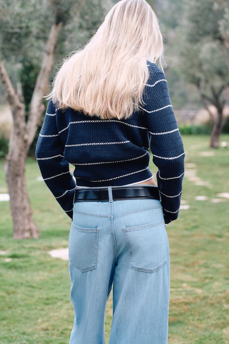 H&M Baggy Wide Low Jeans Neueste Mode