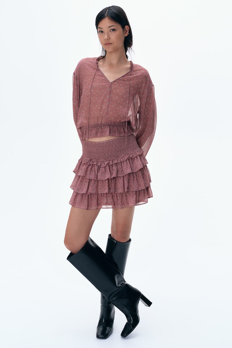 H&M Minirock mit Stufen Kauf eins, bekomm eins gratis