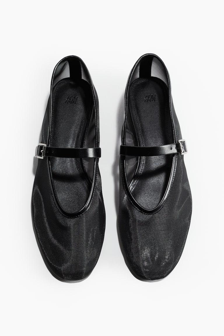 H&M Ballerinas im Mary-Jane-Stil aus Mesh Verkauf