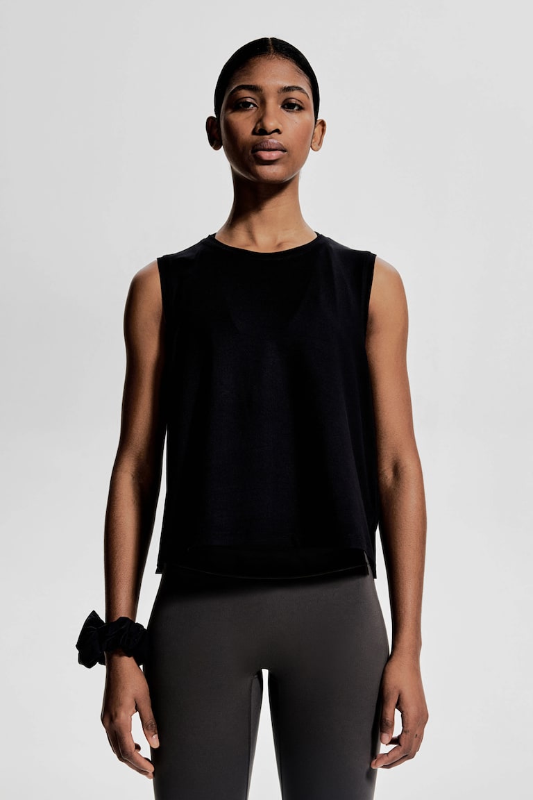 H&M Kastiges Sport-Tanktop mit DryMove™ Sonderangebot der Fabrik